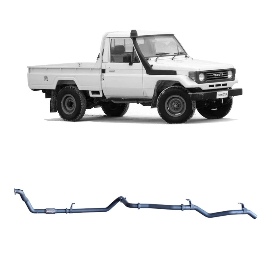 Redback - 4x4 Extreme Duty Exhaust for Toyota Landcruiser 75/78 Series 4.2L 1HZ (01/1990 - 09/1999)