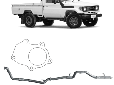 Redback - 4x4 Extreme Duty Exhaust for Toyota Landcruiser 75/78 Series 4.2L 1HZ (01/1990 - 09/1999)