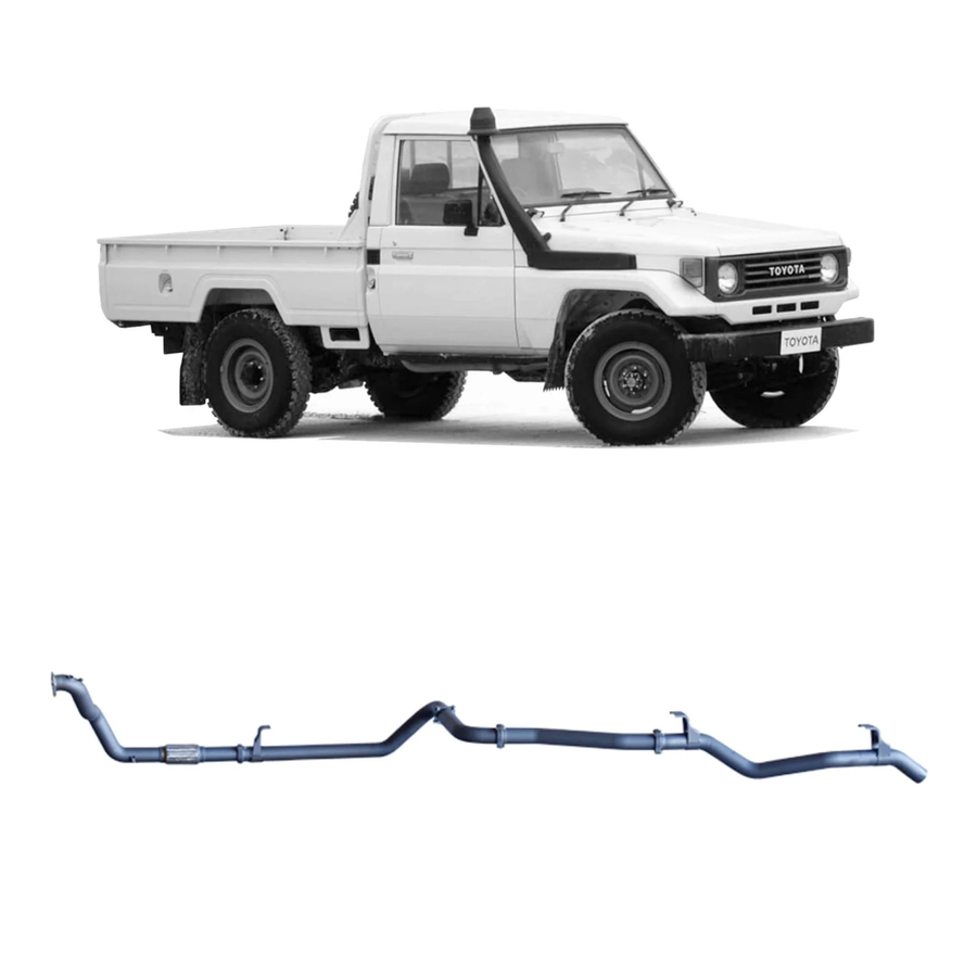 Redback - 4x4 Extreme Duty Exhaust for Toyota Landcruiser 75/78 Series 4.2L 1HZ (01/1990 - 09/1999)