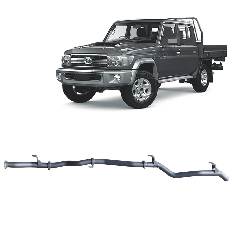 Redback - 4x4 Extreme Duty Exhaust for Toyota Landcruiser 79 Series Single and Double Cab (11/2016 - on)