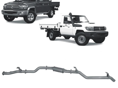 Redback - 4x4 Extreme Duty Exhaust for Toyota Landcruiser 79 Series Single and Double Cab (11/2016 - on)