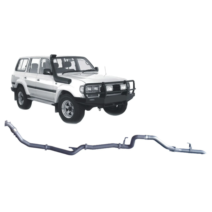 Redback - 4x4 Extreme Duty Exhaust for Toyota Landcruiser 80 Series 4.2L 1HD-T/FT (01/1990 - 02/1998)