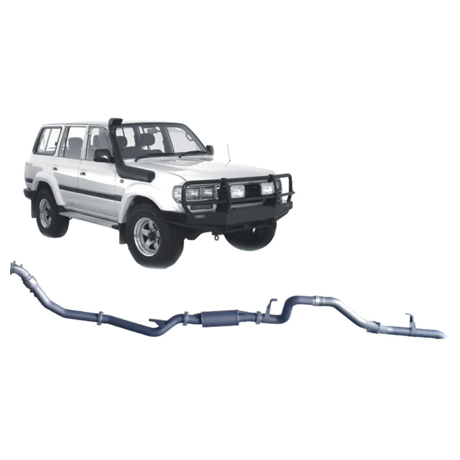 Redback - 4x4 Extreme Duty Exhaust for Toyota Landcruiser 80 Series 4.2L 1HD-T/FT (01/1990 - 02/1998)
