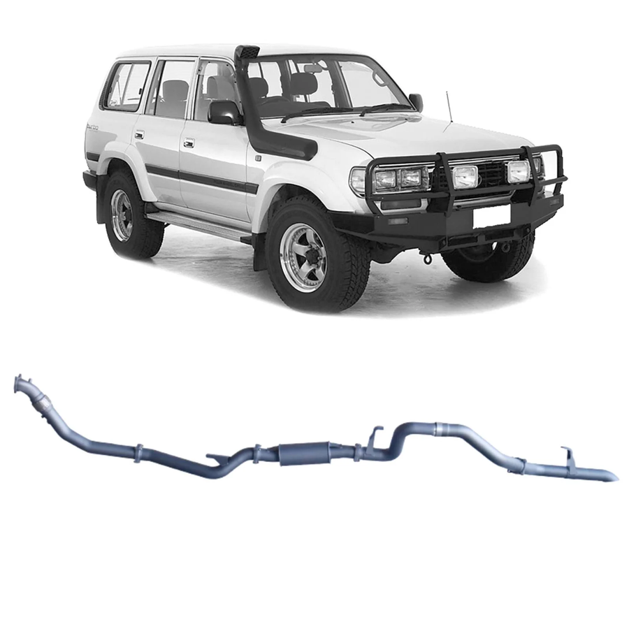 Redback - 4x4 Extreme Duty Exhaust for Toyota Landcruiser 80 Series Wagon 4.2L 1HZ (01/1990 - 02/1998)