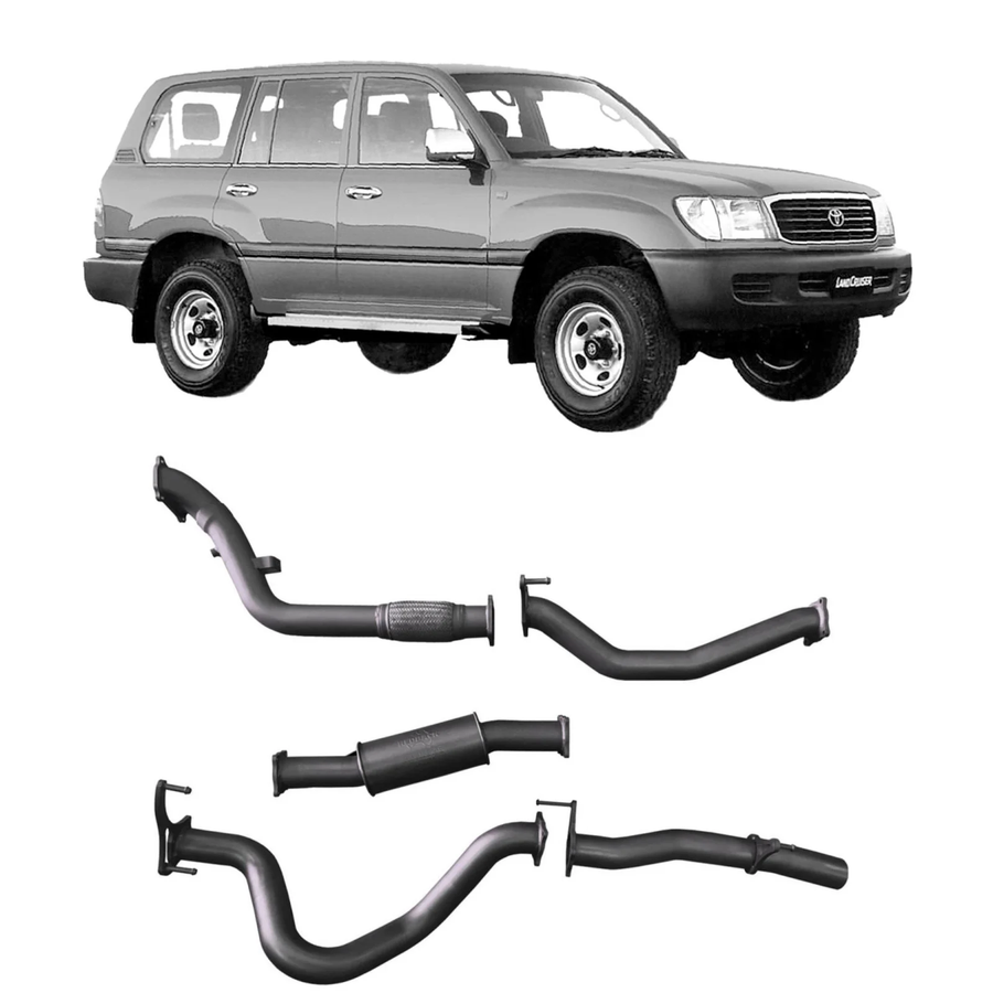 Redback - 4x4 Extreme Duty Exhaust for Toyota Landcruiser 105 Series Wagon (03/1998 - 10/2007)