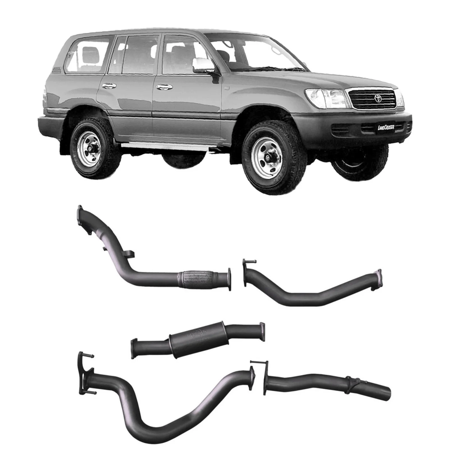 Redback - 4x4 Extreme Duty Exhaust for Toyota Landcruiser 105 Series Wagon (03/1998 - 10/2007)