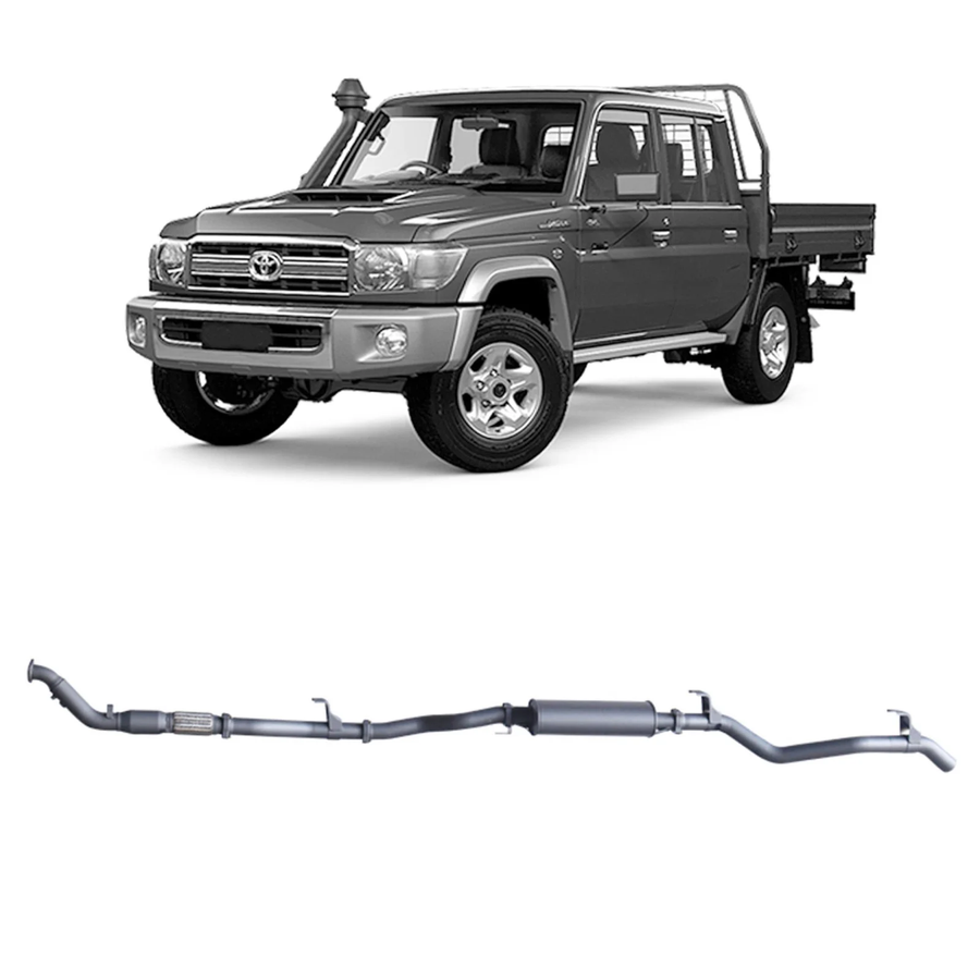 Redback - 4x4 Extreme Duty Exhaust for Toyota Landcruiser 79 Series Double Cab (01/2012 - 10/2016)