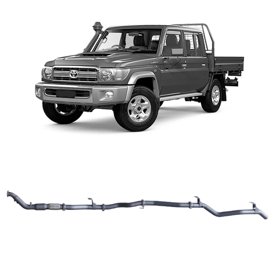 Redback - 4x4 Extreme Duty Exhaust for Toyota Landcruiser 79 Series Double Cab (01/2012 - 10/2016)