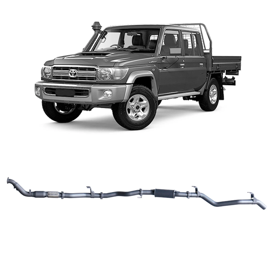 Redback - 4x4 Extreme Duty Exhaust for Toyota Landcruiser 79 Series Double Cab (01/2012 - 10/2016)