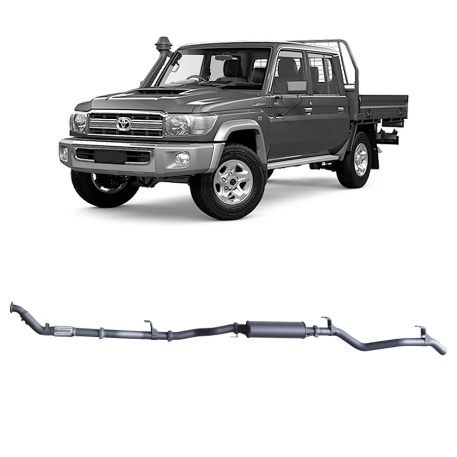 Redback - 4x4 Extreme Duty Exhaust for Toyota Landcruiser 79 Series Double Cab (01/2012 - 10/2016)