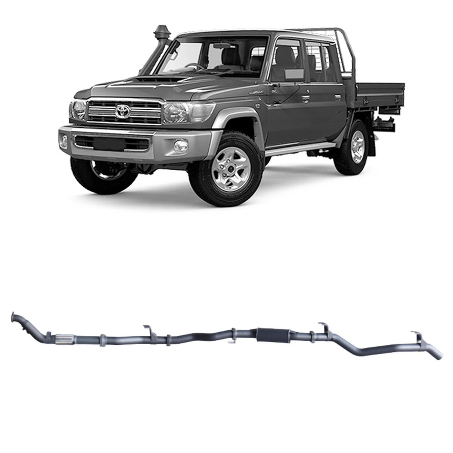 Redback - 4x4 Extreme Duty Exhaust for Toyota Landcruiser 79 Series Double Cab (01/2012 - 10/2016)