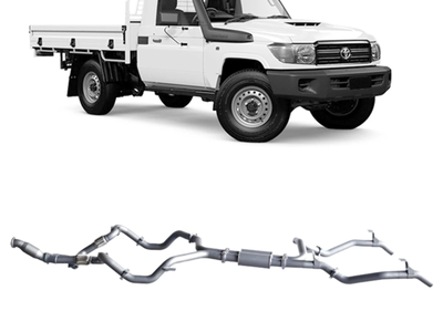 Redback - 4x4 Extreme Duty Twin Exhaust for Toyota Landcruiser 79 Series Single Cab (03/2007 - 10/2016)