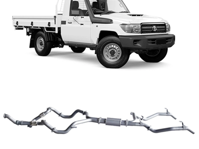 Redback - 4x4 Extreme Duty Twin Exhaust for Toyota Landcruiser 79 Series Single Cab (03/2007 - 10/2016)