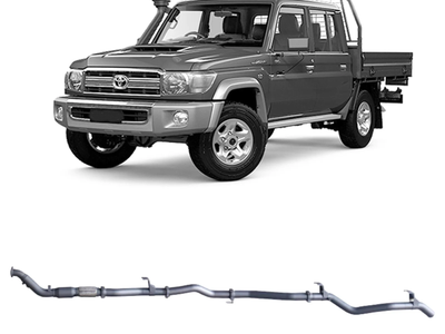 Redback - 4x4 Extreme Duty Exhaust for Toyota Landcruiser 79 Series Double Cab with Auxiliary Fuel Tank (01/2012 - 10/2016)