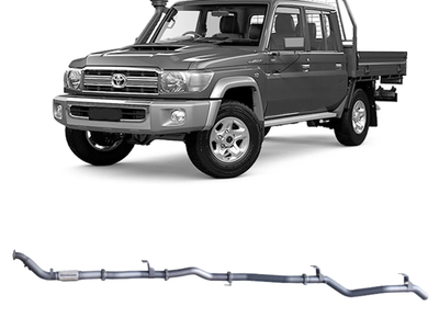 Redback - 4x4 Extreme Duty Exhaust for Toyota Landcruiser 79 Series Double Cab with Auxiliary Fuel Tank (01/2012 - 10/2016)