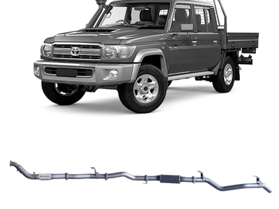 Redback - 4x4 Extreme Duty Exhaust for Toyota Landcruiser 79 Series Double Cab with Auxiliary Fuel Tank (01/2012 - 10/2016)