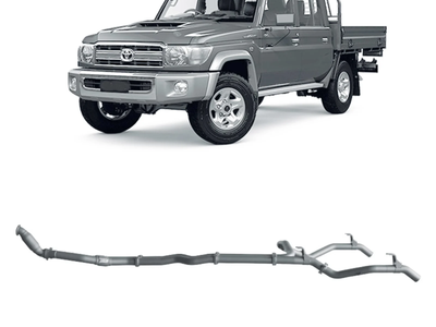 Redback - 4x4 Extreme Duty Twin Exhaust for Toyota Landcruiser 79 Series Double Cab (10/2012 - 10/2016)