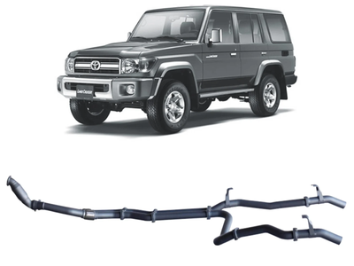 Redback - 4x4 Extreme Duty Twin Exhaust for Toyota 76 Series Landcruiser (03/2007 - 10/2016)