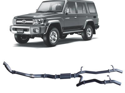 Redback - 4x4 Extreme Duty Twin Exhaust for Toyota 76 Series Landcruiser (03/2007 - 10/2016)
