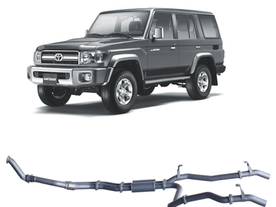 Redback - 4x4 Extreme Duty Twin Exhaust for Toyota 76 Series Landcruiser (03/2007 - 10/2016)