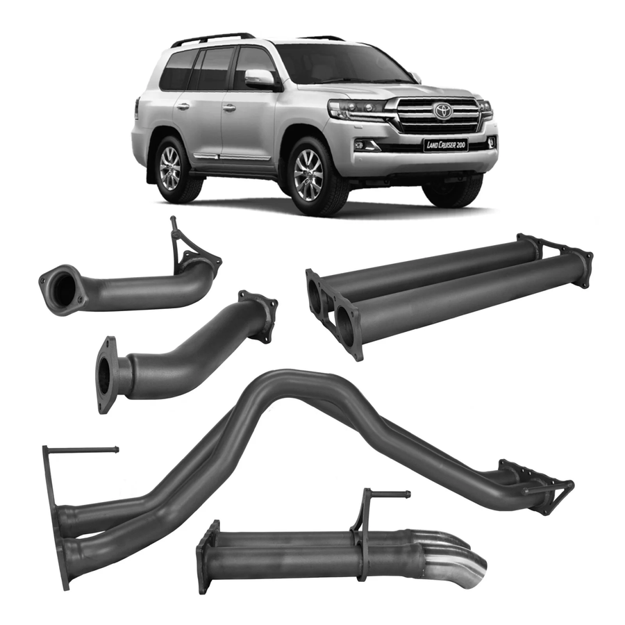 Redback - 4x4 Extreme Duty Exhaust for Toyota Landcruiser 200 Series 4.5L V8 (10/2015 - on)