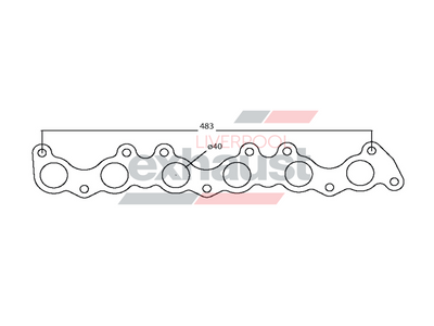 Hurricane - Toyota 5M 6 Cyl Head Flange