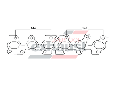 Hurricane - Toyota 2JZ T 6 Cyl Head Flange