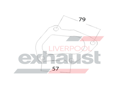 Hurricane - Starlet Rear Turbo Gasket