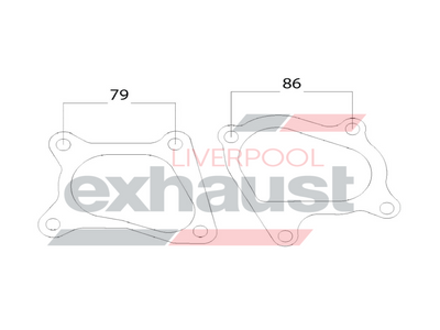 Hurricane - Supra OEM Turbo To Dump Pipe Turbo Gasket