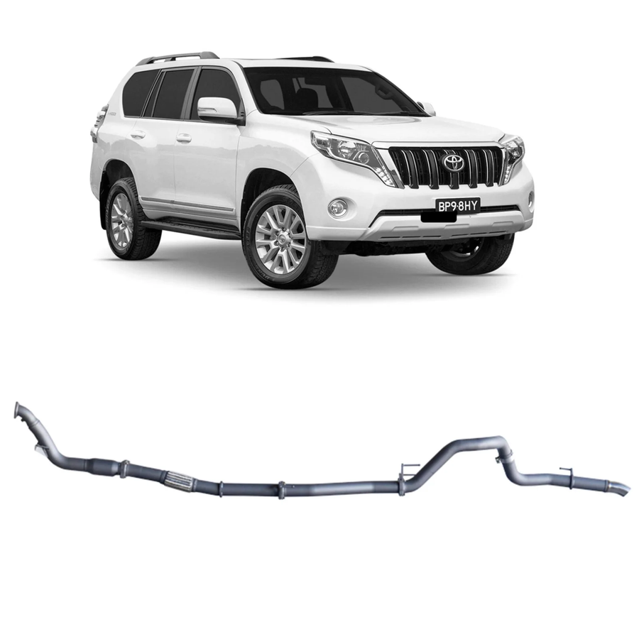 Redback - 4x4 Extreme Duty Exhaust for Toyota Prado 120/150 Series 1KD-FTV (11/2006 - 07/2015)