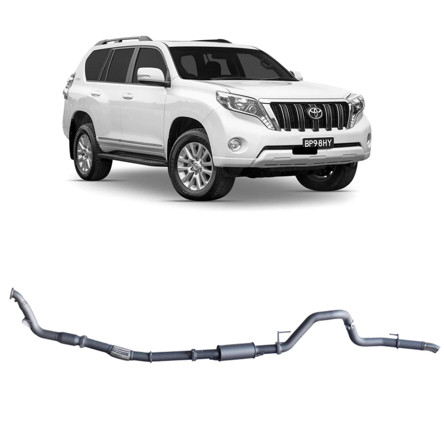 Redback - 4x4 Extreme Duty Exhaust for Toyota Prado 120/150 Series 1KD-FTV (11/2006 - 07/2015)