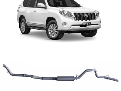 Redback - 4x4 Extreme Duty Exhaust for Toyota Prado 120/150 Series 1KD-FTV (11/2006 - 07/2015)