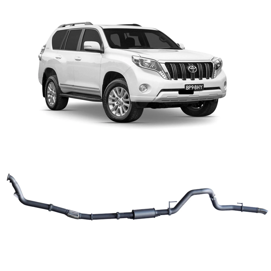 Redback - 4x4 Extreme Duty Exhaust for Toyota Prado 120/150 Series 1KD-FTV (11/2006 - 07/2015)